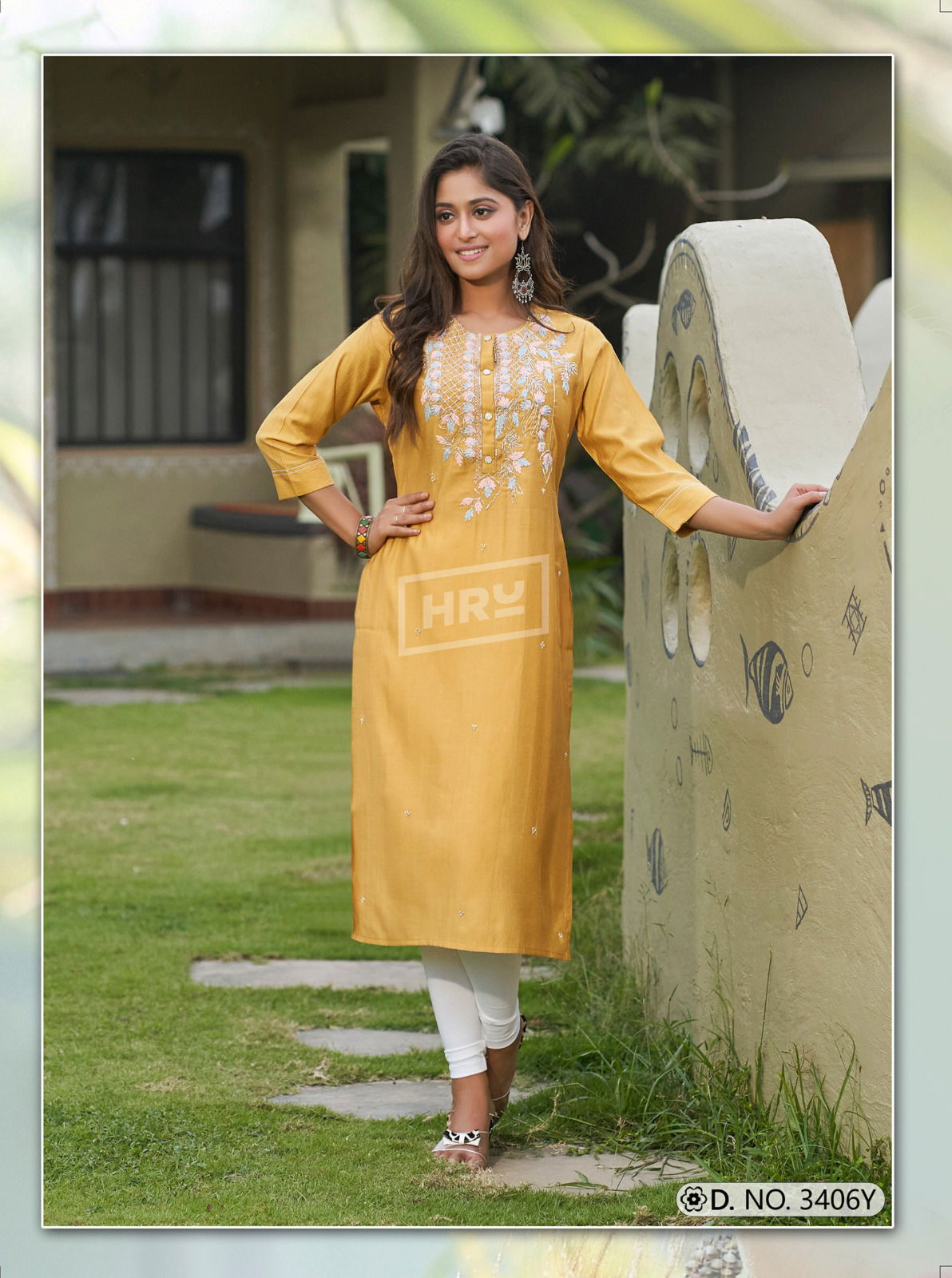 HRU Sita Gita Vol 3 Hand Work Designer Kurtis Wholesale Market In Surat With Price
